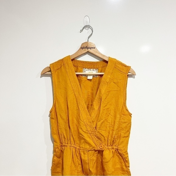 Anthropologie Maeve Linen Luana Utility Romper - Picture 6 of 11